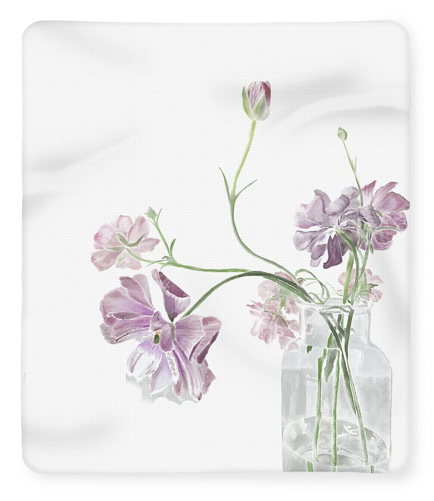 Purple Sweet Peas - Blanket