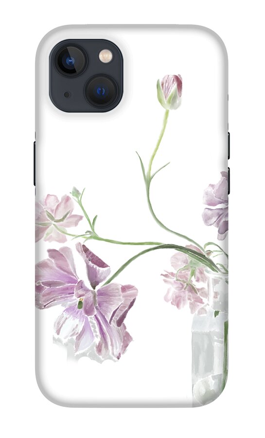 Purple Sweet Peas - Phone Case