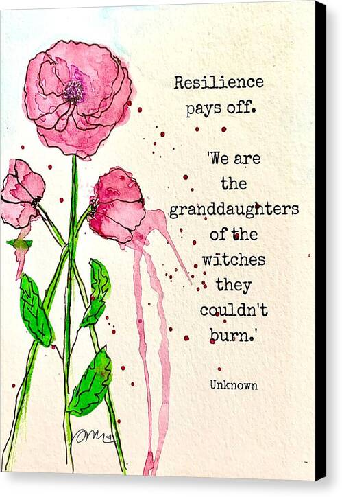 Resilience Pays Off - Canvas Print