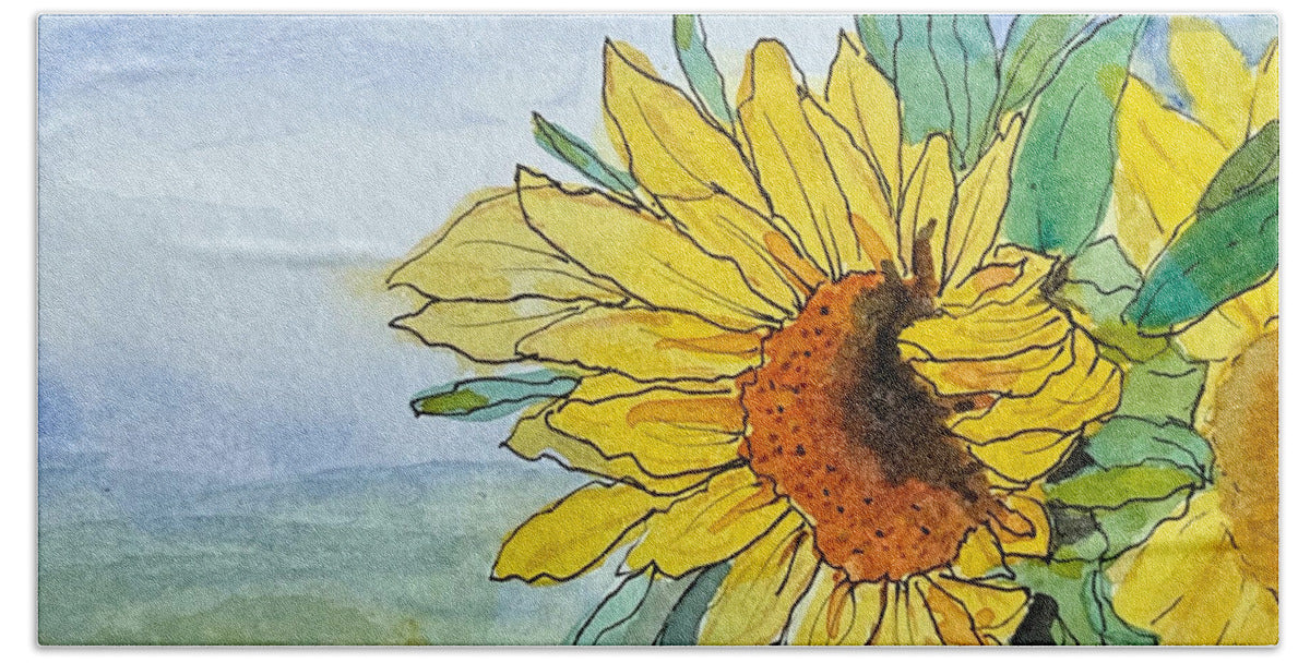 Sunflowers - Beach Towel