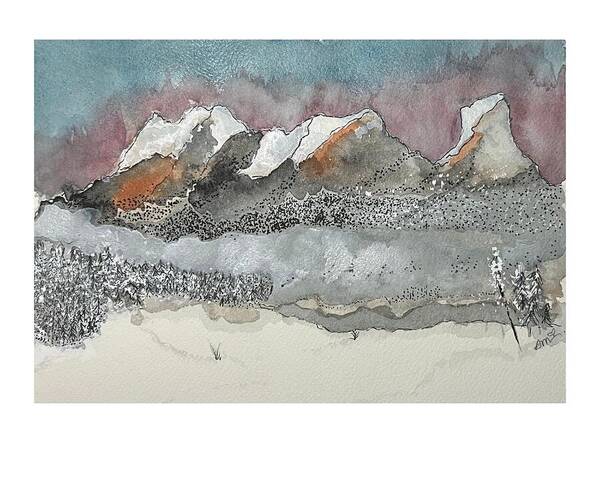 The Winter Valley - Art Print