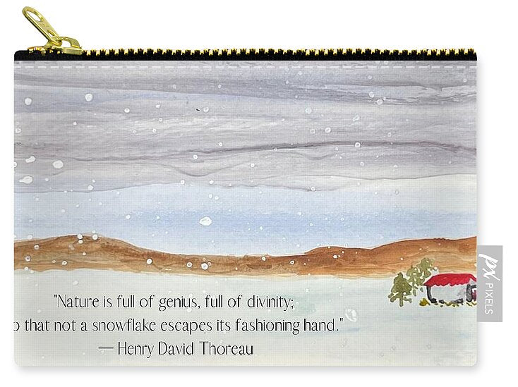Thoreau's Snow - Zip Pouch