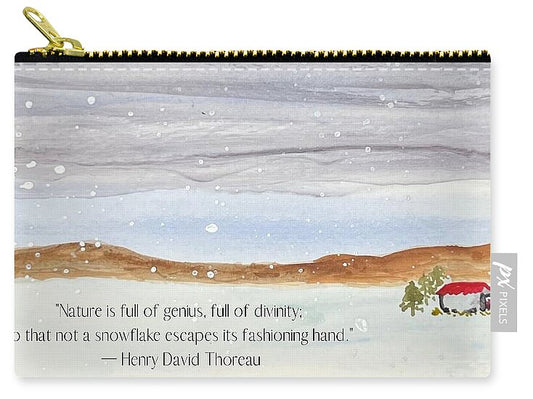 Thoreau's Snow - Zip Pouch