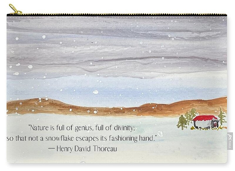 Thoreau's Snow - Zip Pouch