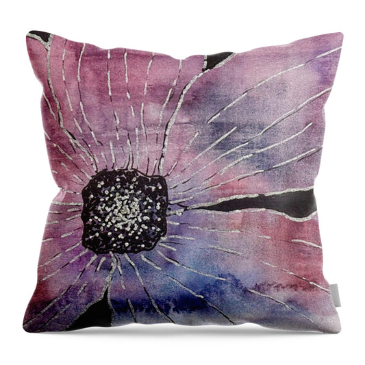 Vibrant Floral Bloom - Throw Pillow