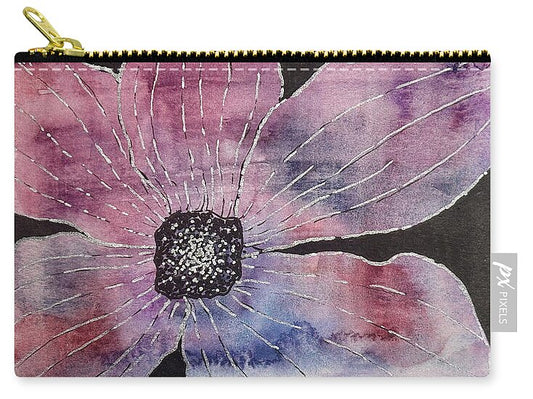 Vibrant Floral Bloom - Zip Pouch